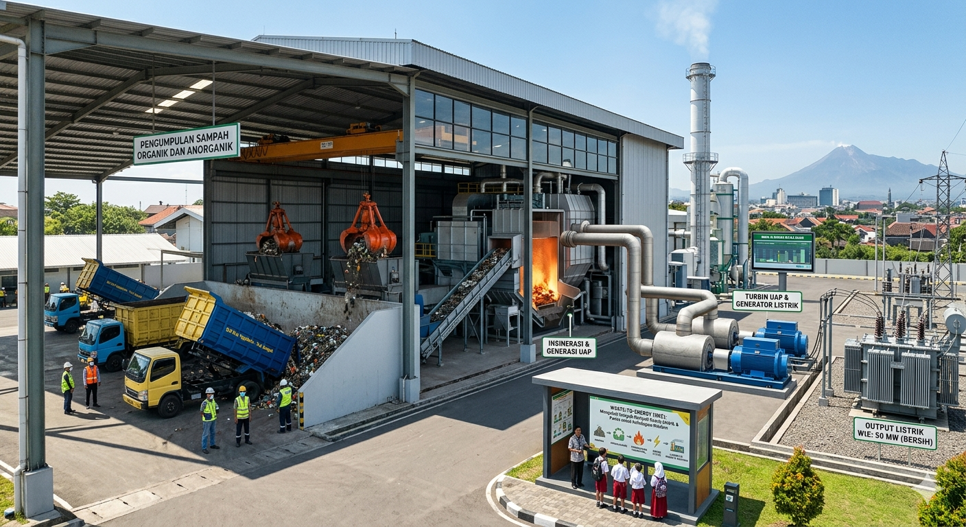 Waste to Energy Adalah Solusi Modern Mengubah Sampah Jadi Energi
